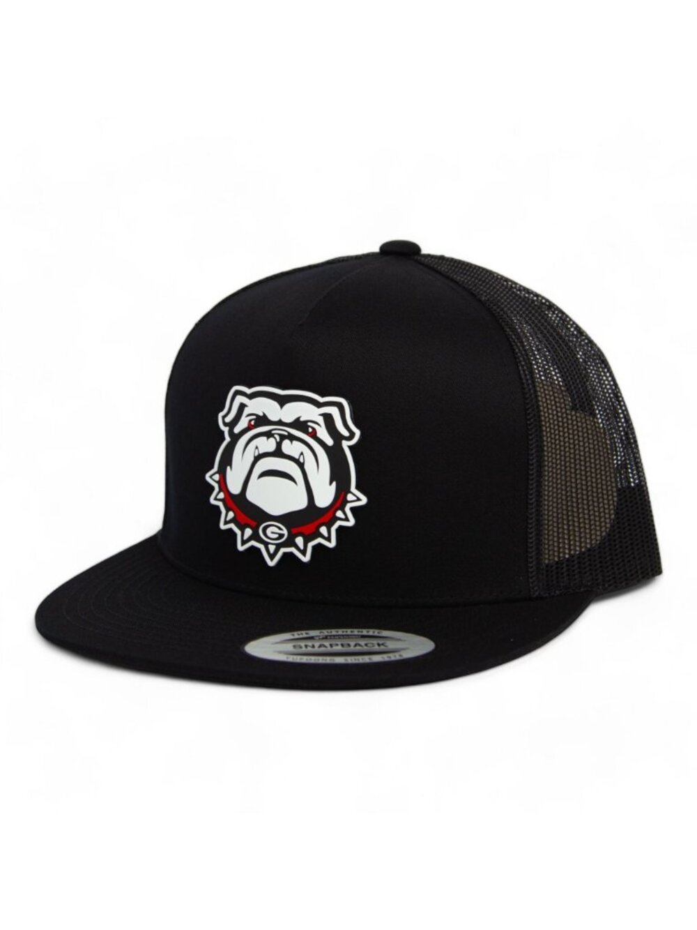 Georgia Bulldogs UGA 3D YP Snapback Flat Bill Trucker Hat- Black